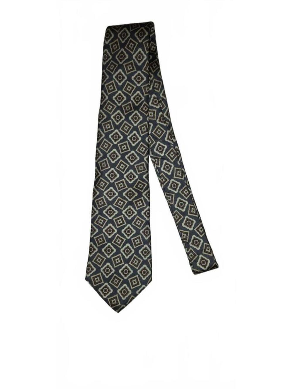 Don Loper Geometric Pattern Silk Tie